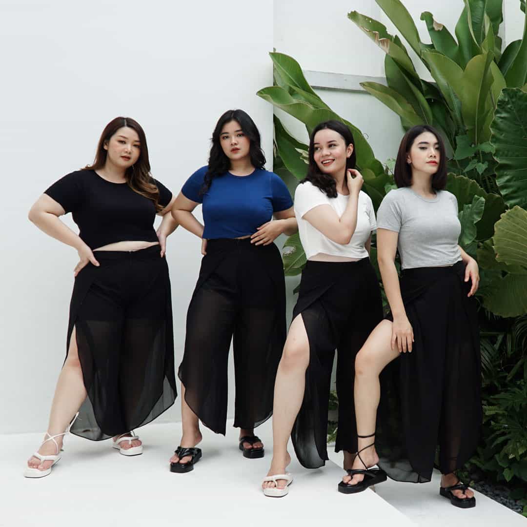 Kaos Crop Rayon Basic (Size Xl-XXl)