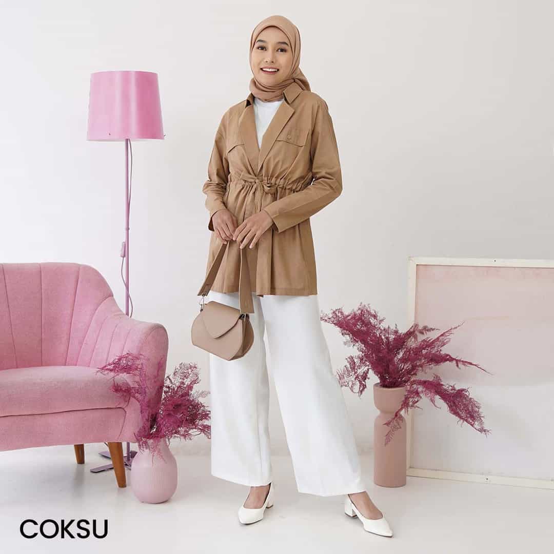 Atasan Cotton Gangnam Rolli