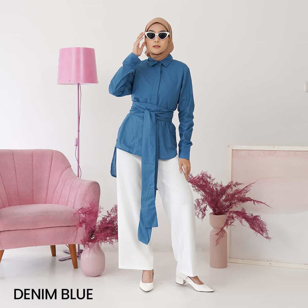Kemeja Katun Lengan Panjang Cashie