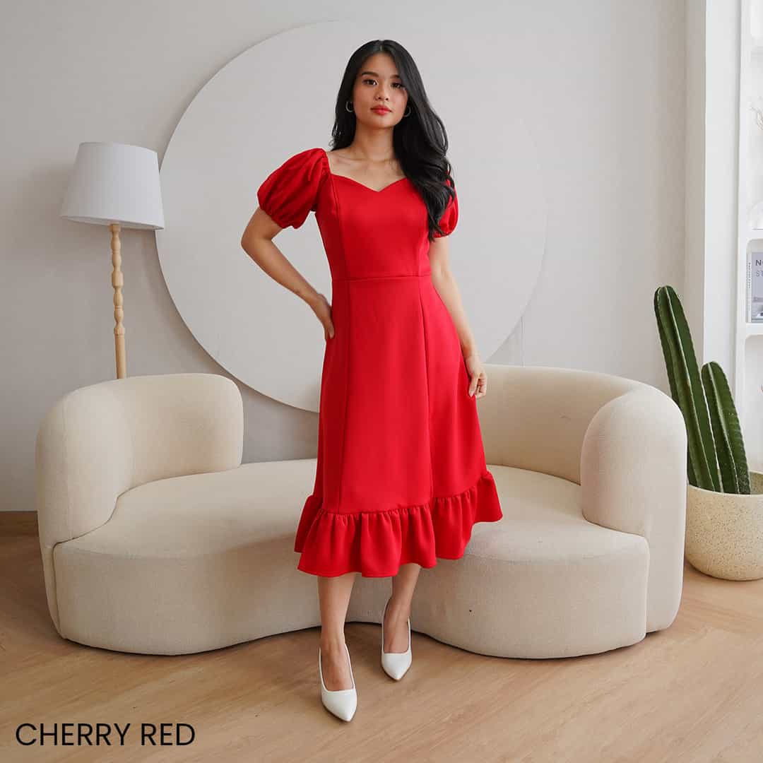 Dress Puffy Short Sleeve  Filomena