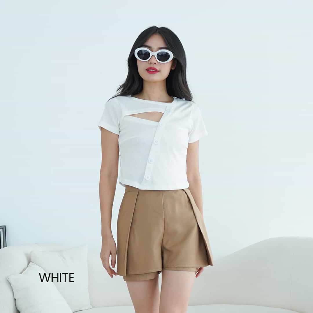 Short Sleeve Top Knit Nowy