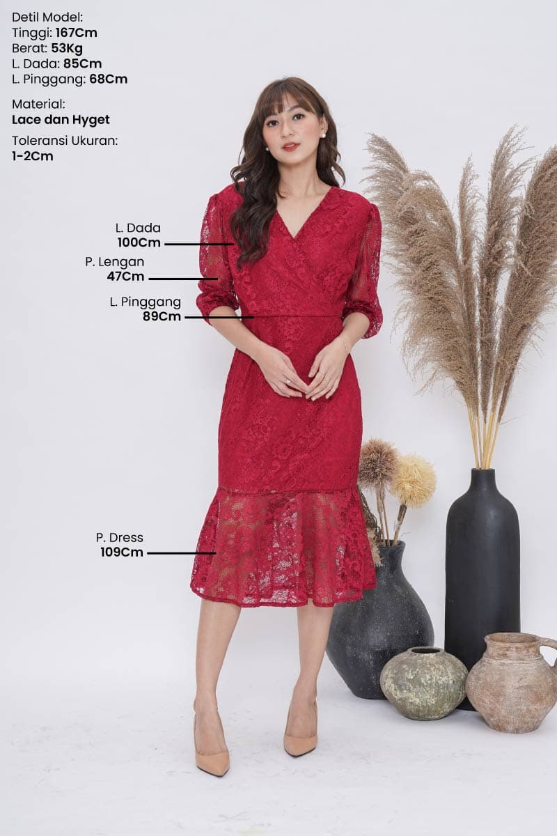 Dress Brukat Bethani
