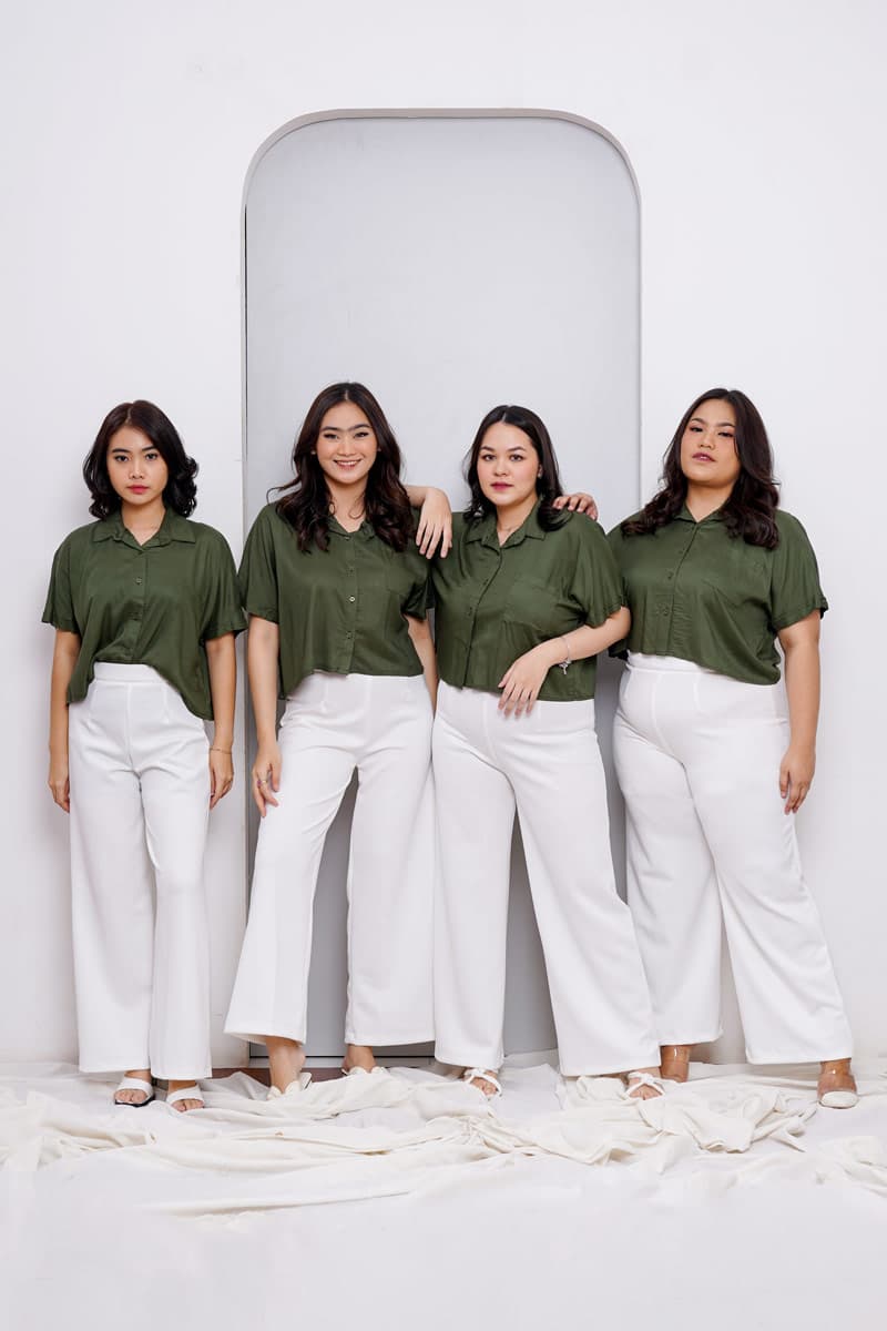 Viscose Crop Shirt (Size M-L)