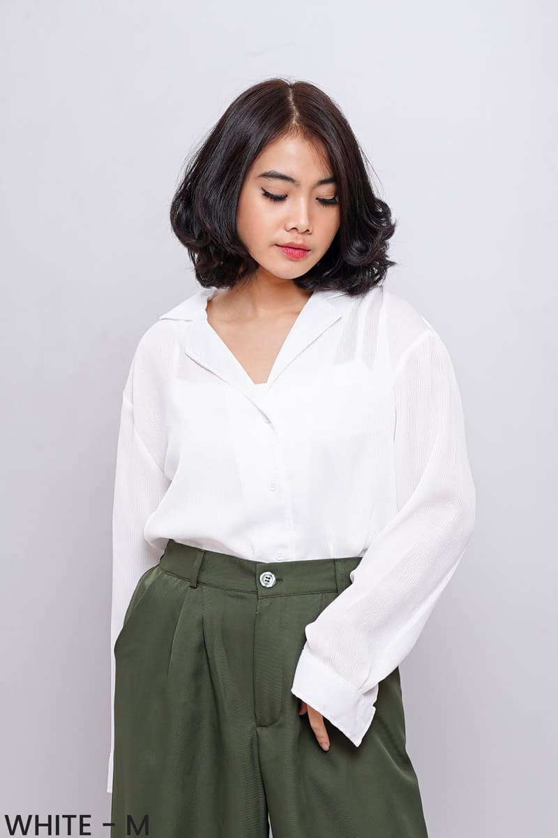 Basic Crinkle Shirt (M-L)