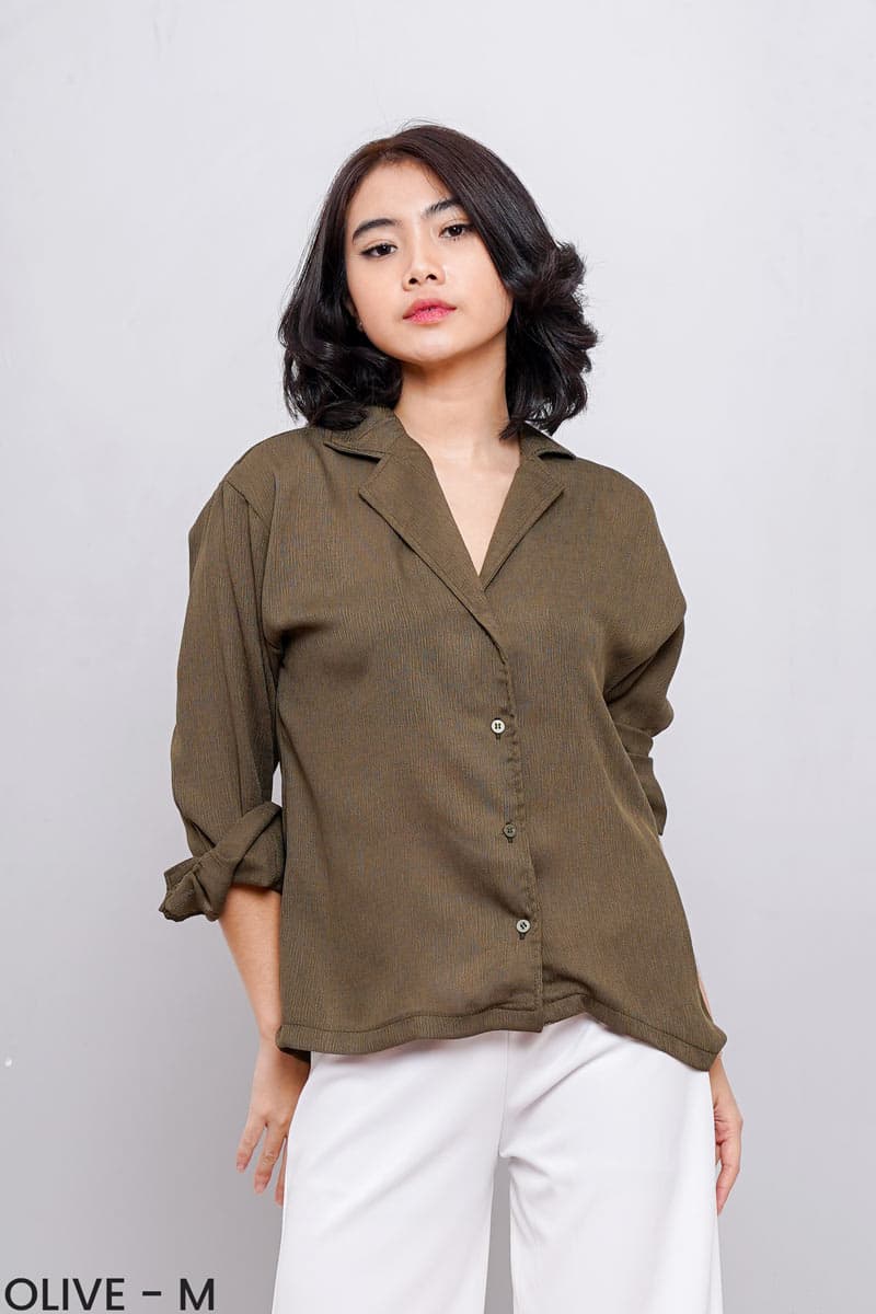 Basic Crinkle Shirt (M-L)