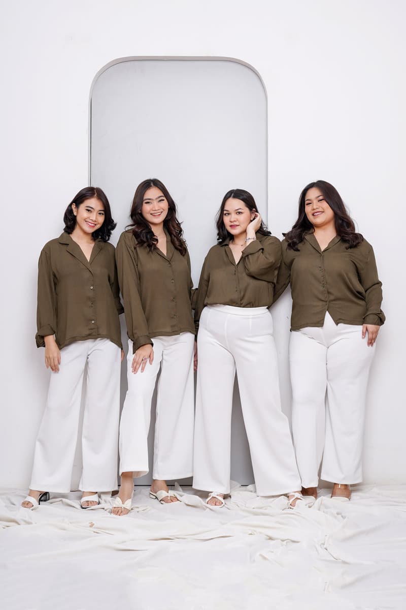 Basic Crinkle Shirt (M-L)