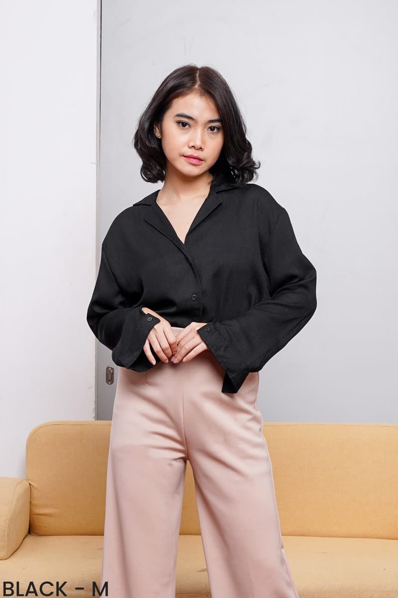 Basic Crinkle Shirt (M-L)