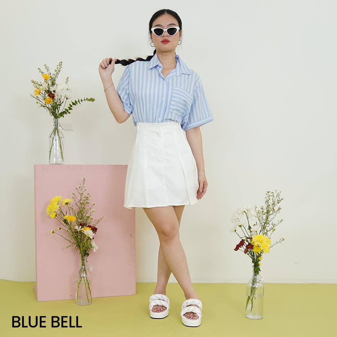 Kemeja Oversized Salur Inako