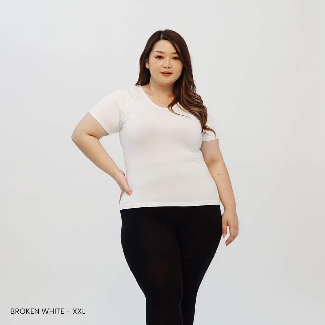 Kaos Lengan Pendek V-Neck (Size Xl-XXl)