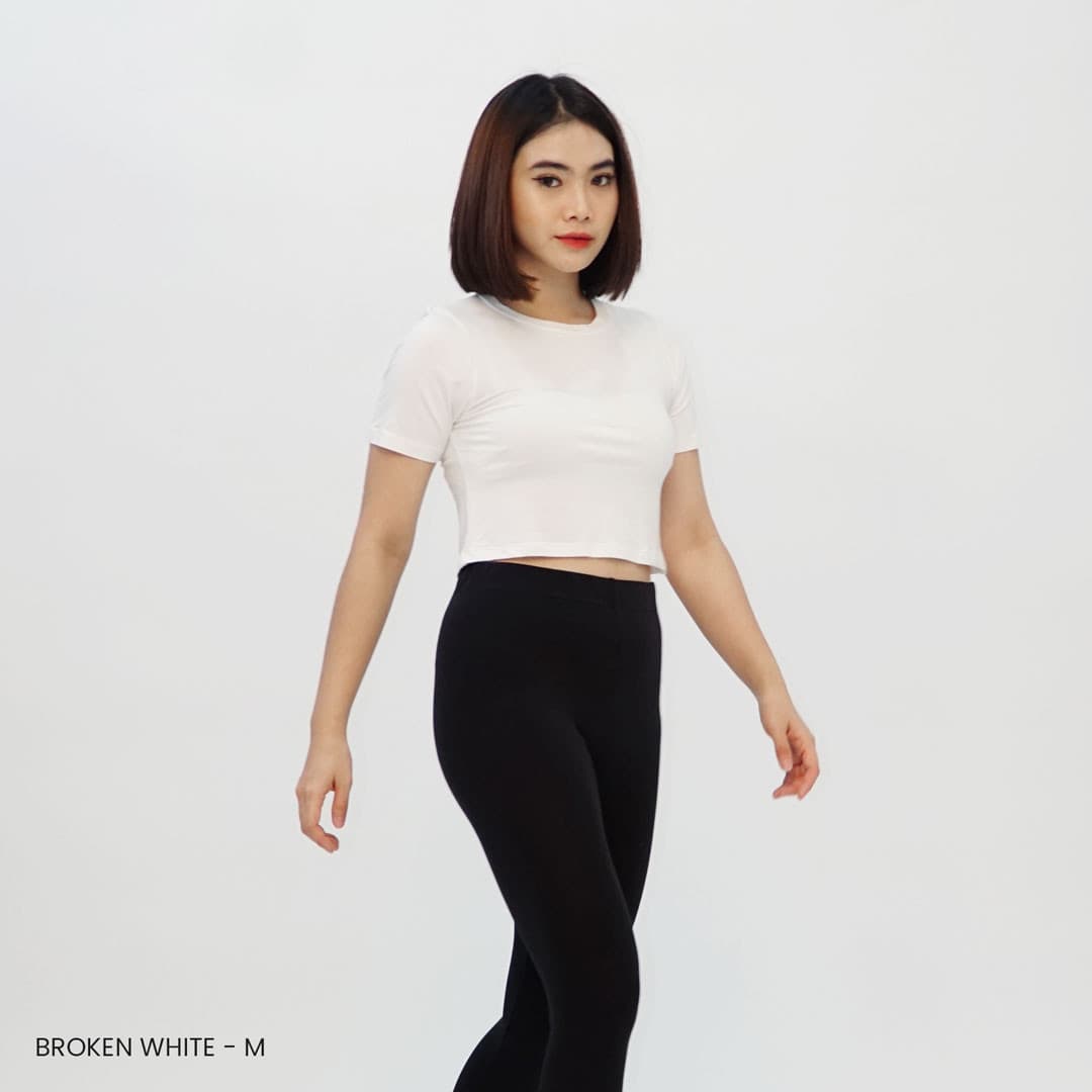 Kaos Crop Rayon Basic (Size M-L)