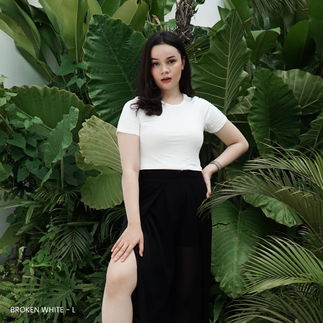 Kaos Crop Rayon Basic (Size M-L)
