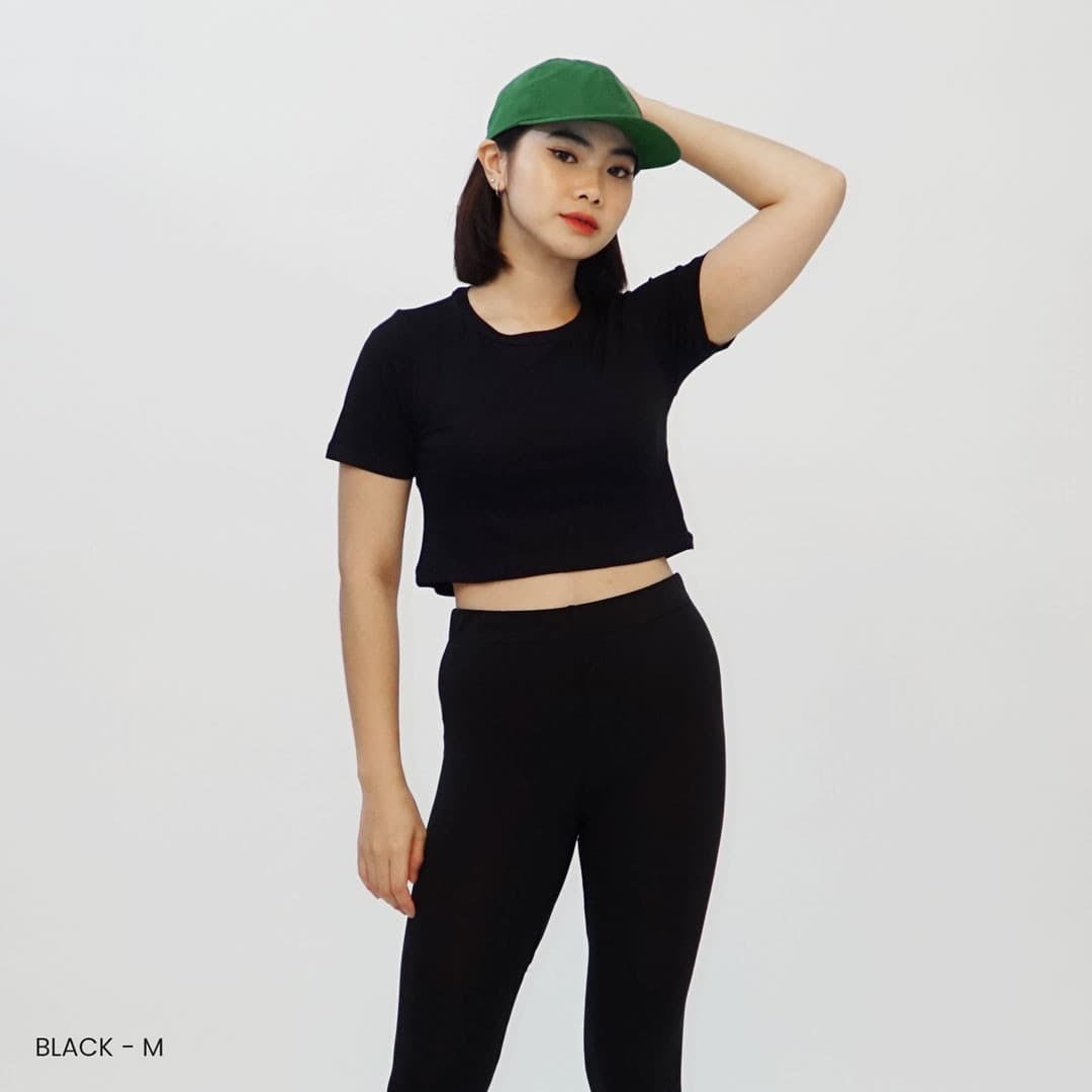 Kaos Crop Rayon Basic (Size M-L)