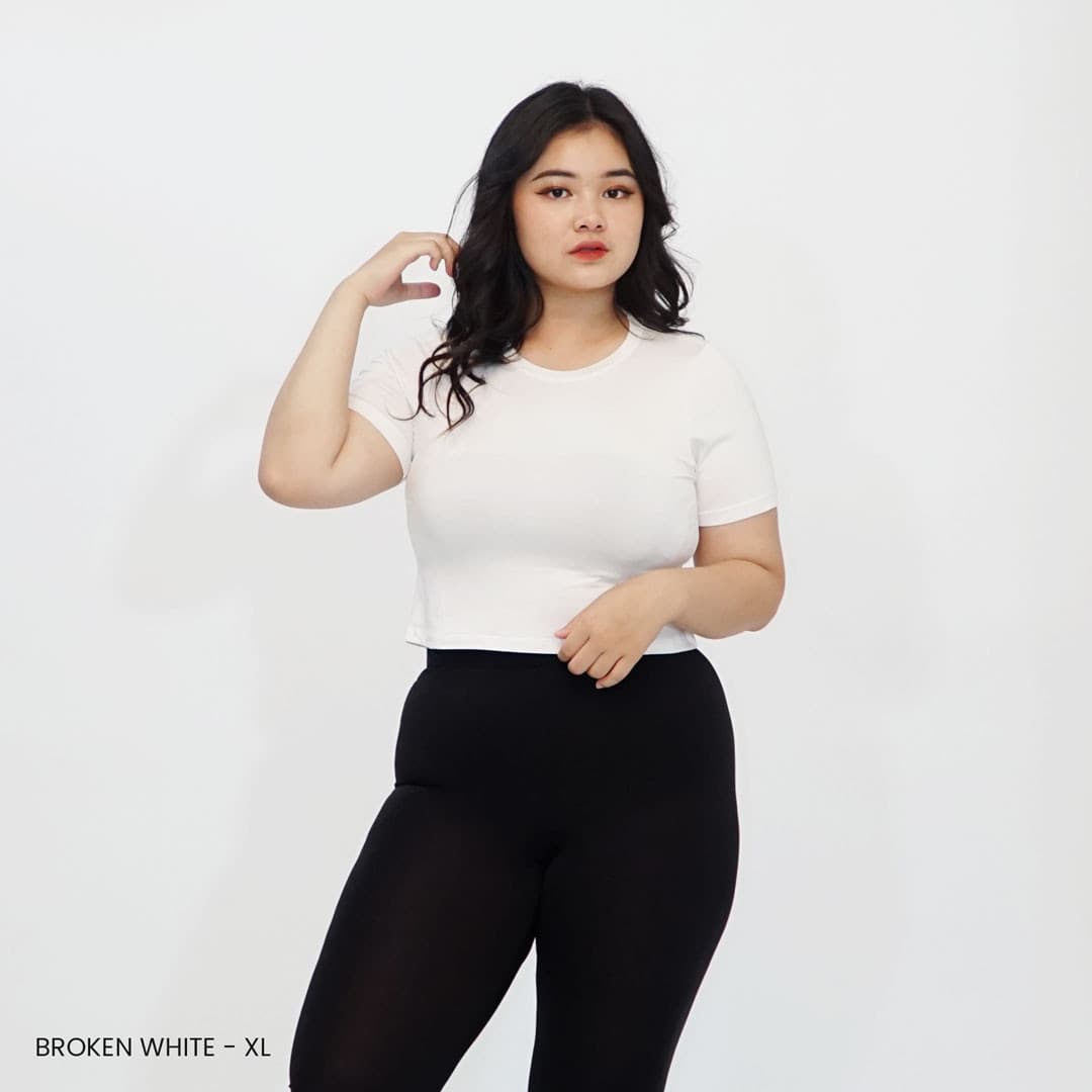 Kaos Crop Rayon Basic (Size Xl-XXl)