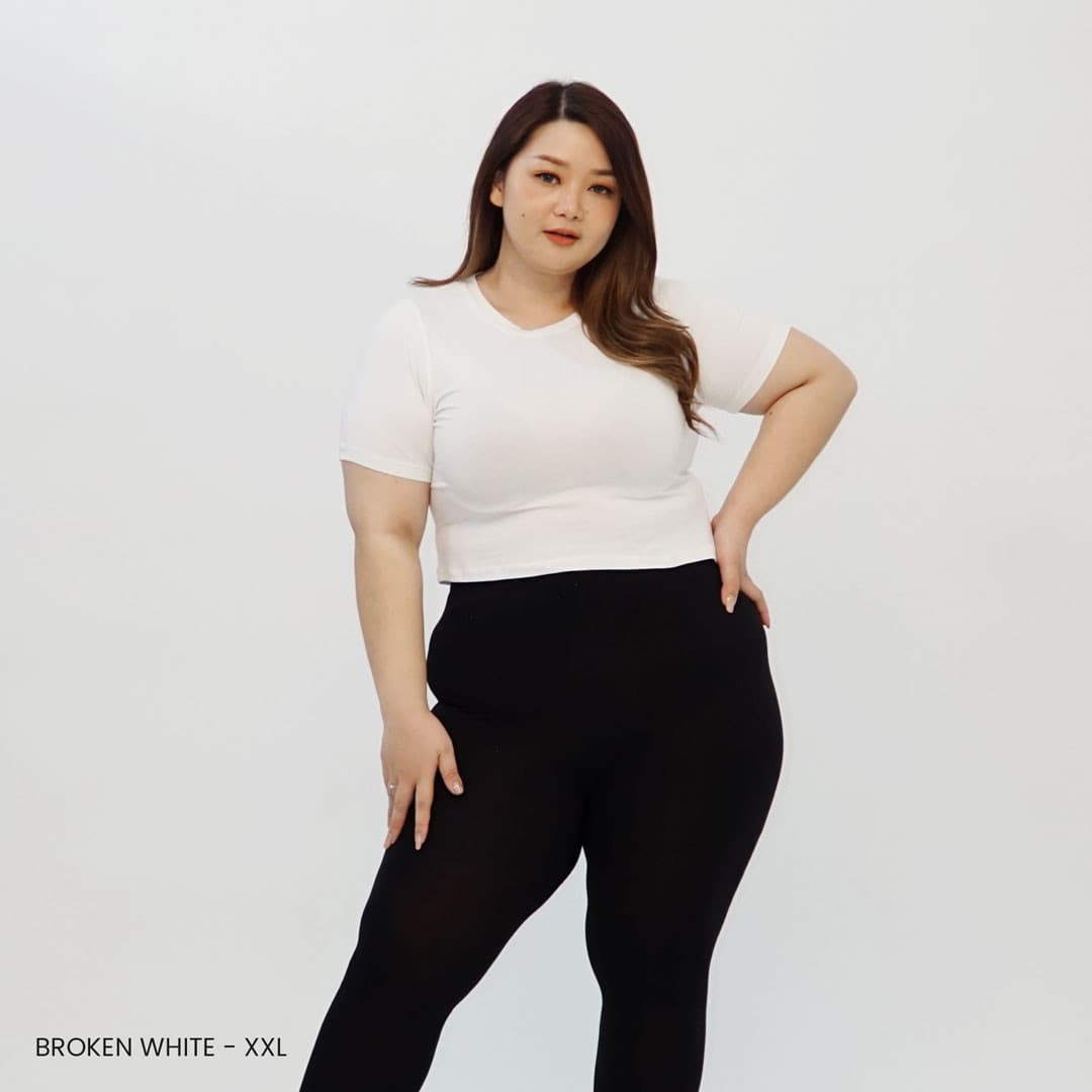Kaos Crop Rayon Basic (Size Xl-XXl)