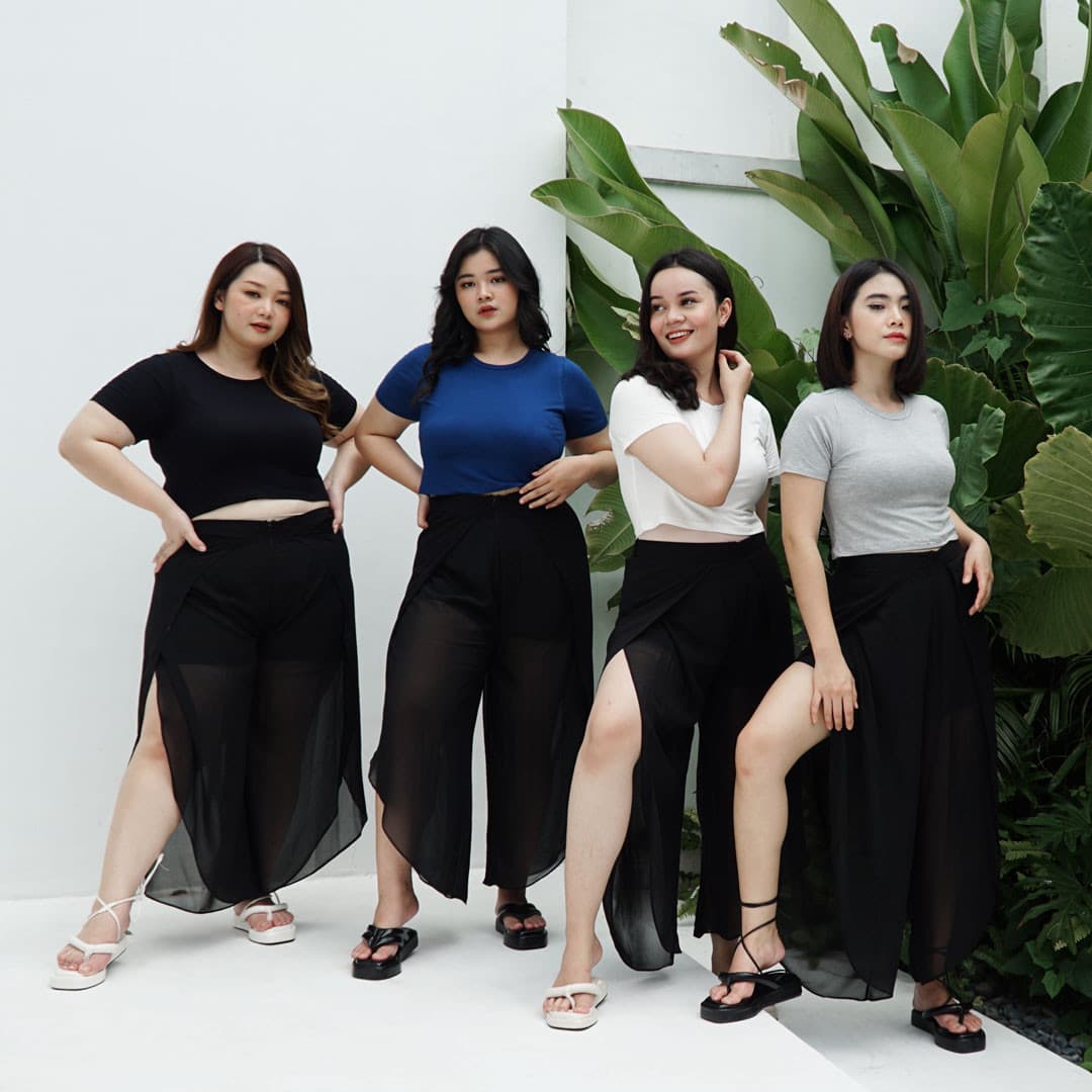 Kaos Crop Rayon Basic (Size Xl-XXl)