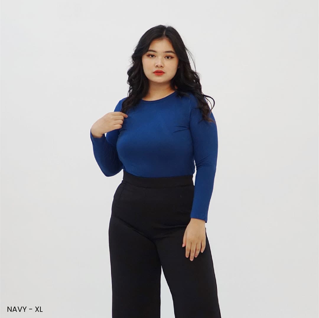 Kaos Lengan Panjang Rayon (Size Xl,XXL)