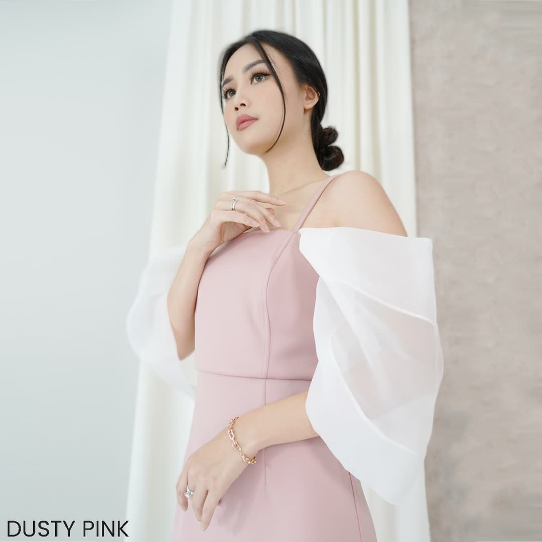 Dress Kombinasi Organza Candy