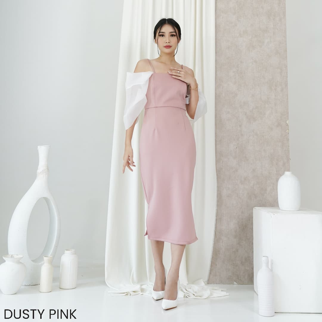 Dress Kombinasi Organza Candy