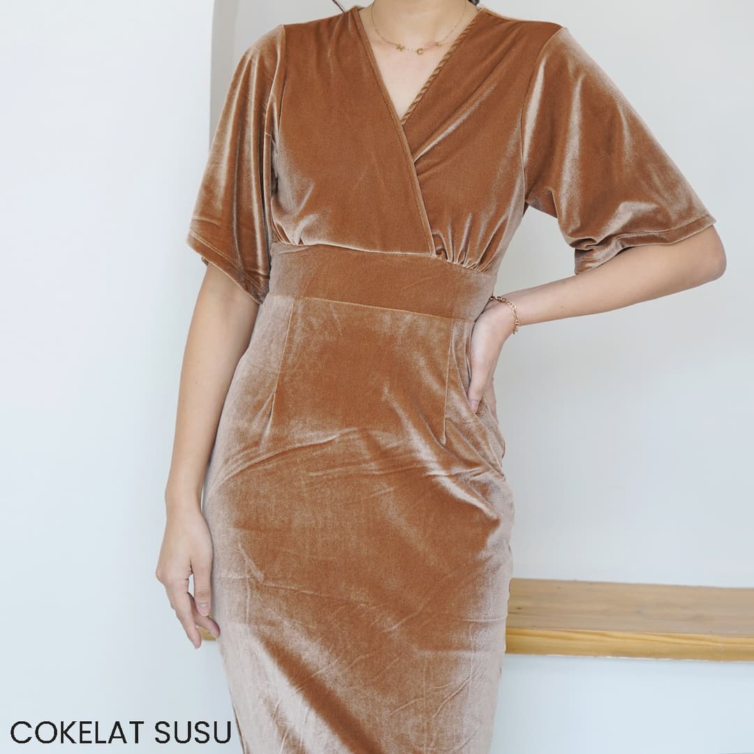 Dress Bodycon Velvet Parafin