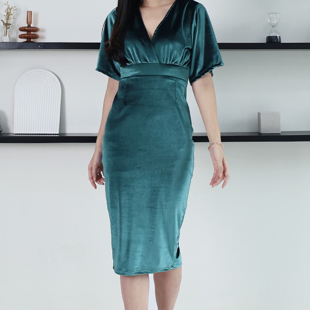 Dress Bodycon Velvet Parafin