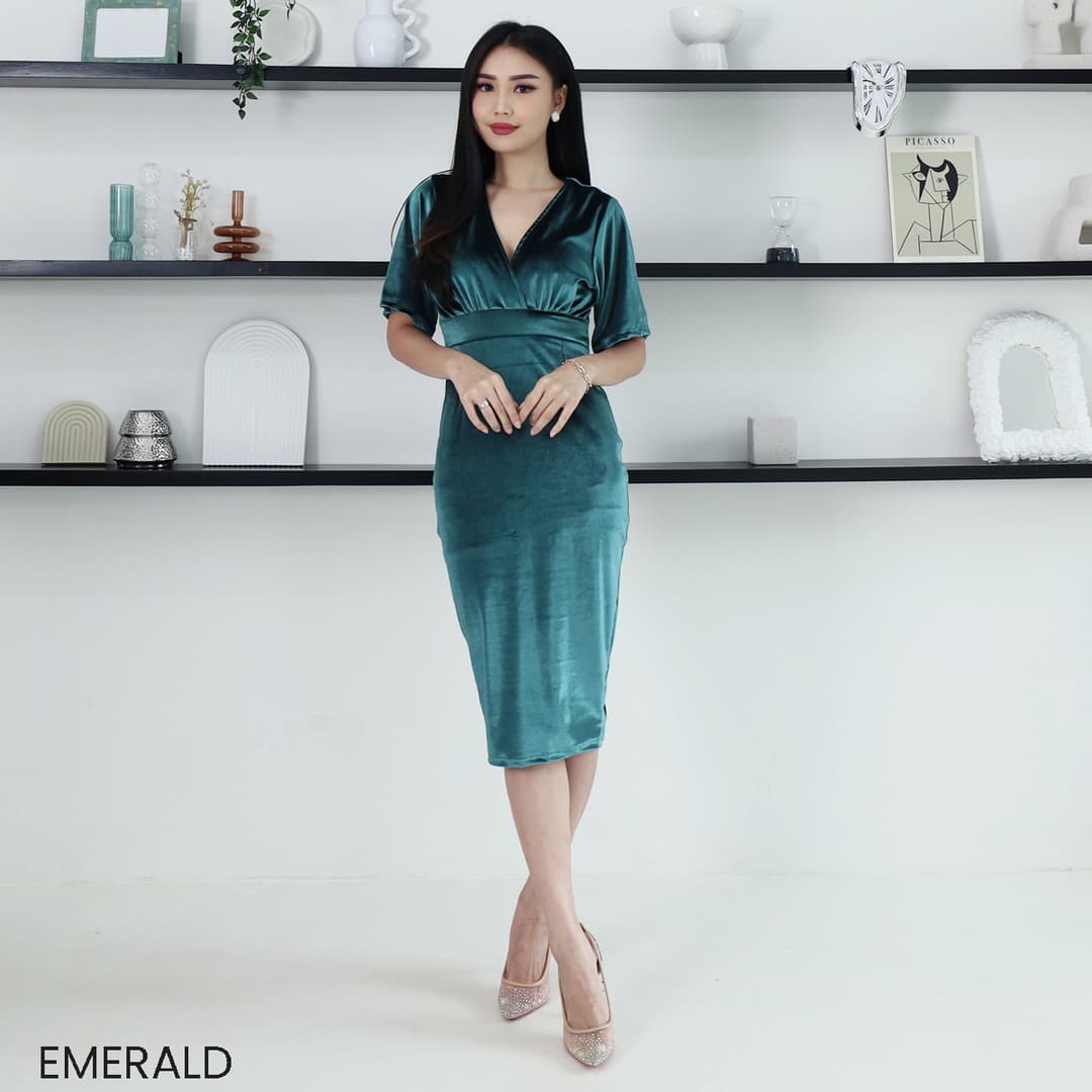 Dress Bodycon Velvet Parafin