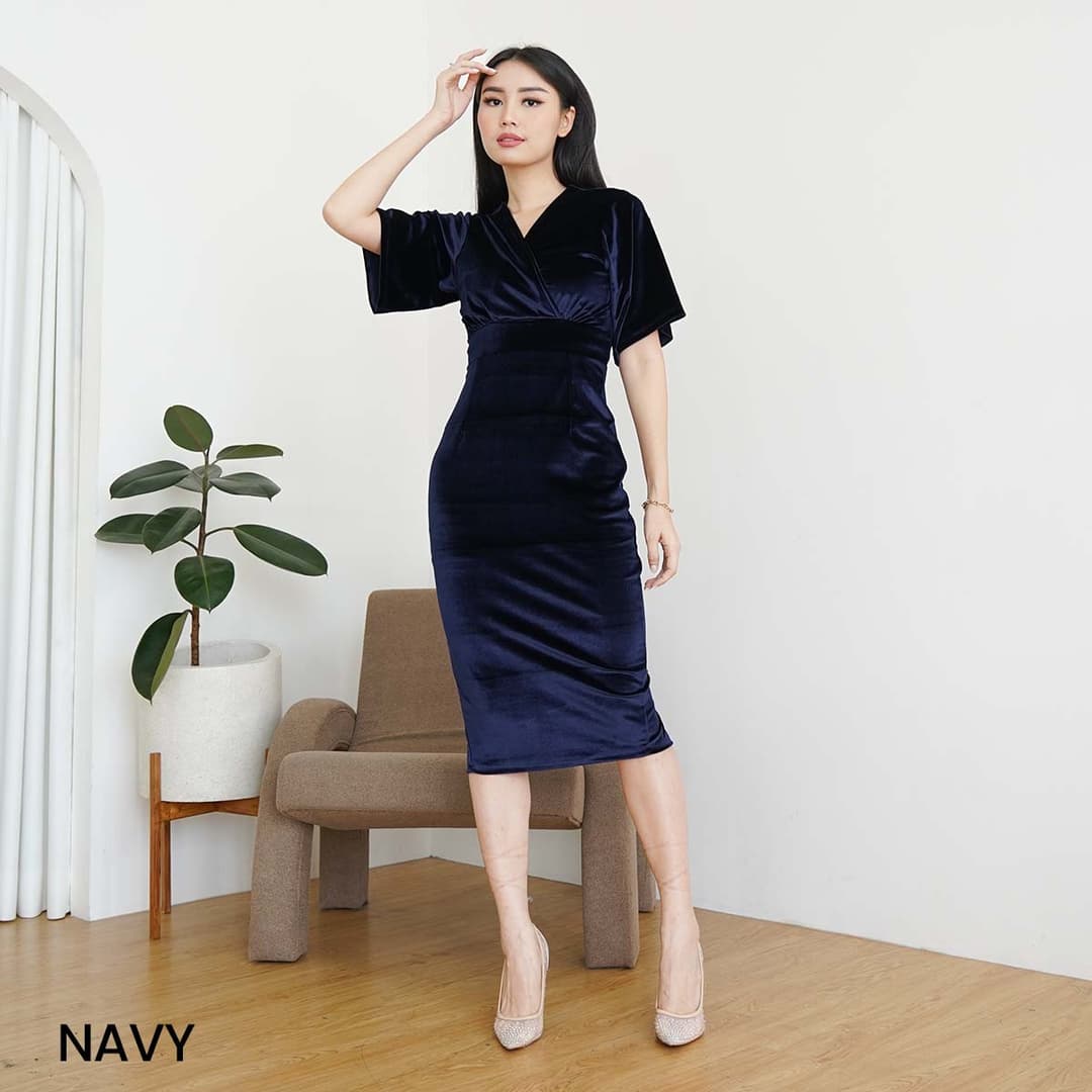 Dress Bodycon Velvet Parafin