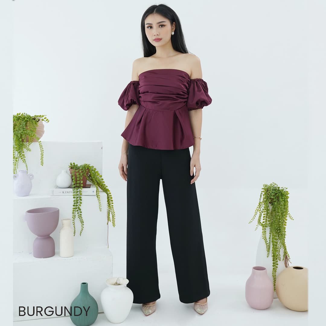 Satin Top Puff Sleeve Baby LA