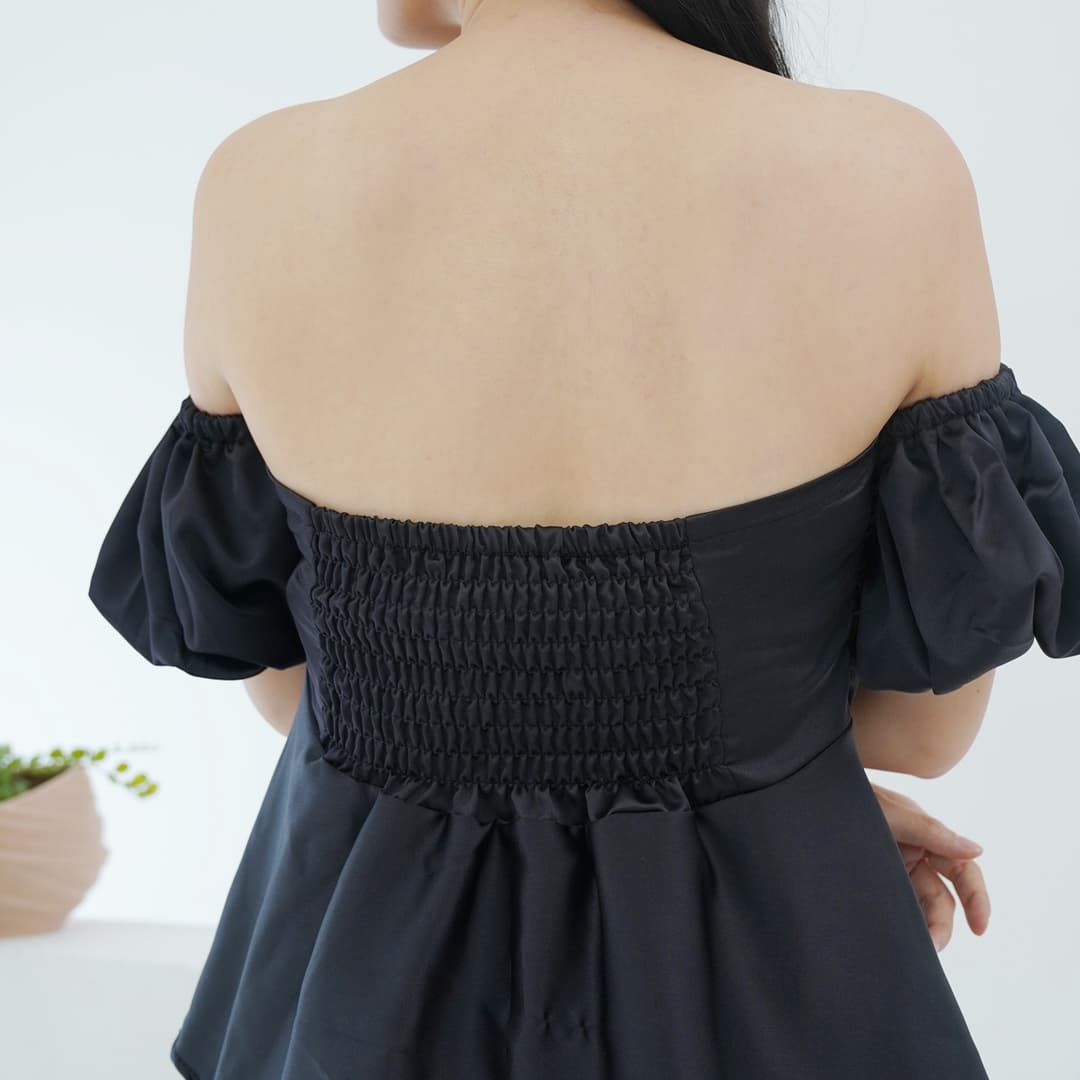 Satin Top Puff Sleeve Baby LA