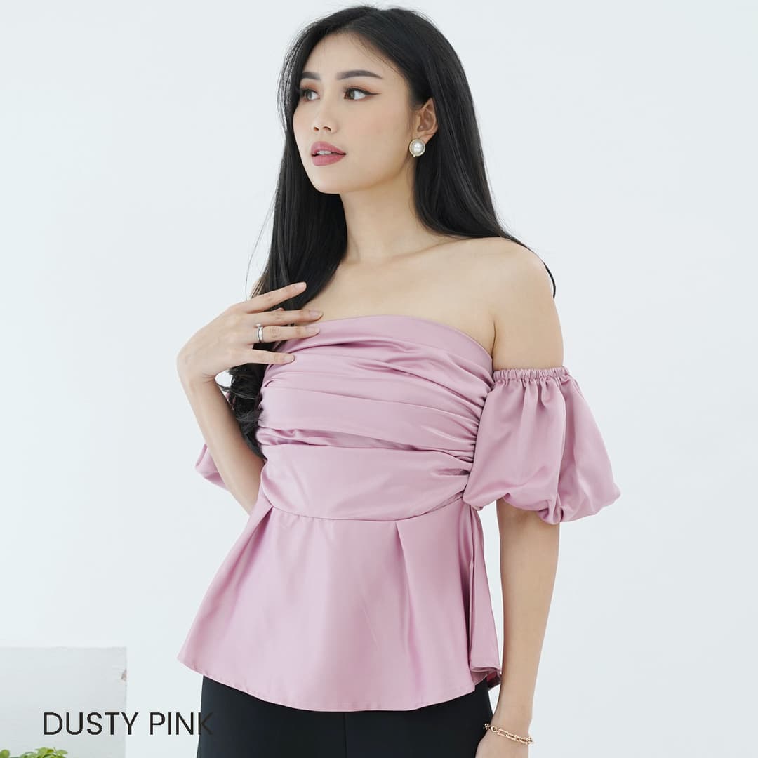 Satin Top Puff Sleeve Baby LA