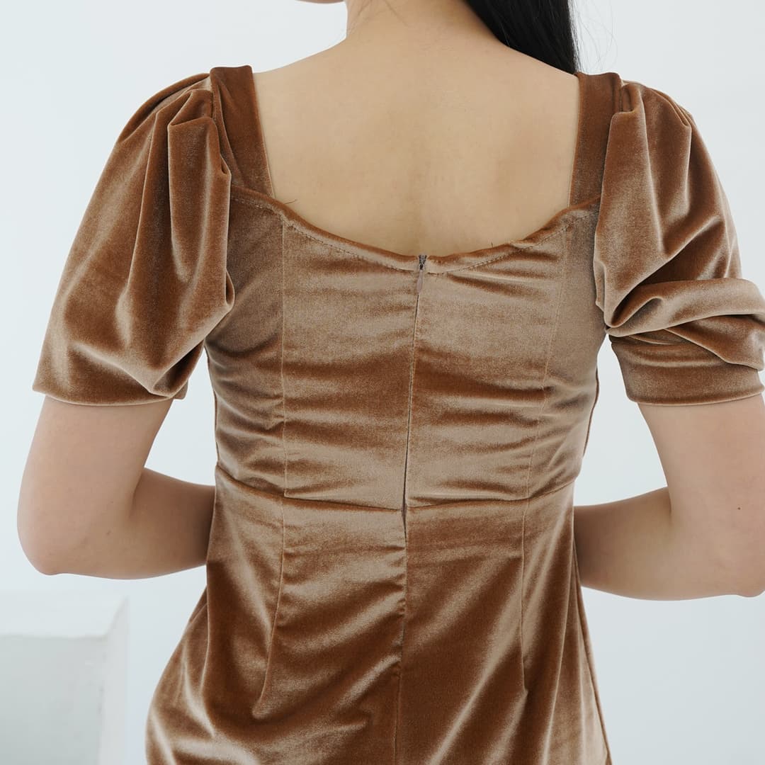 Velvet Dress Bodycon Hazel