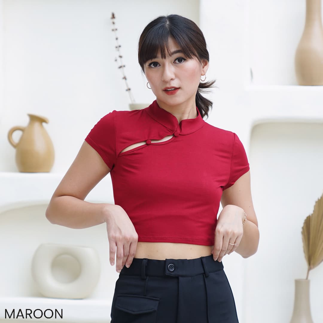 Atasan Kerah Shanghai Hansuying
