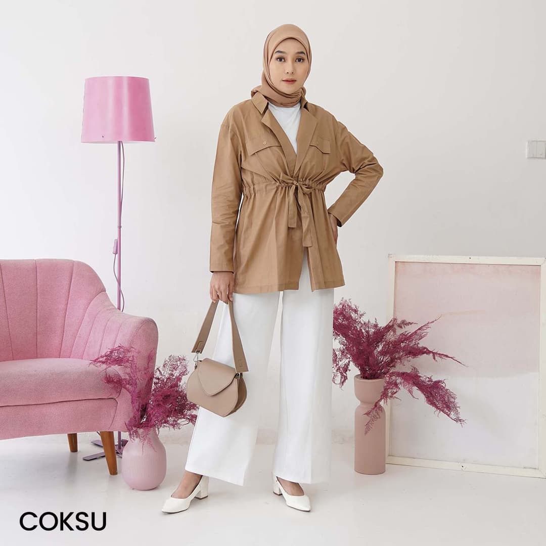 Atasan Cotton Gangnam Rolli