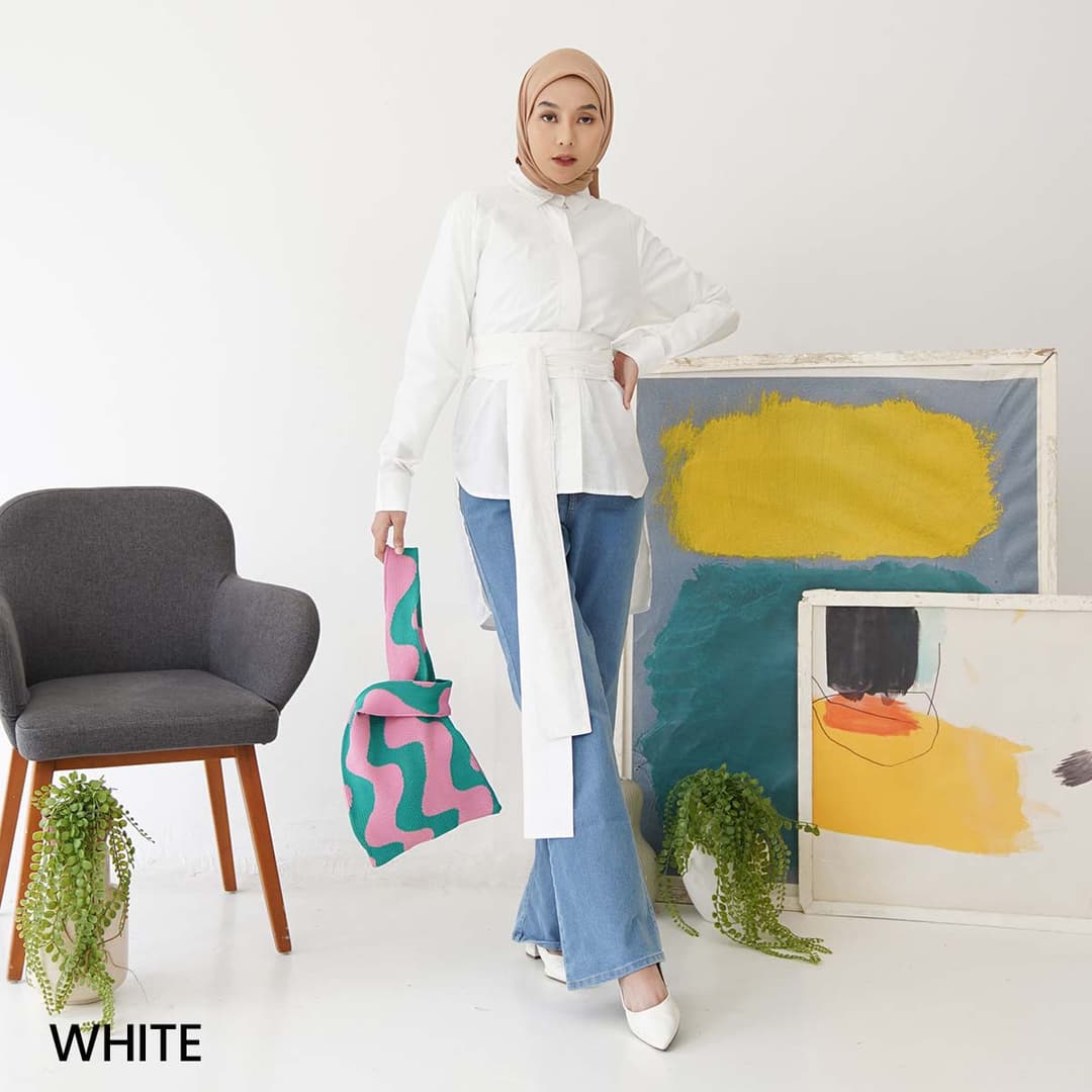Kemeja Katun Lengan Panjang Cashie