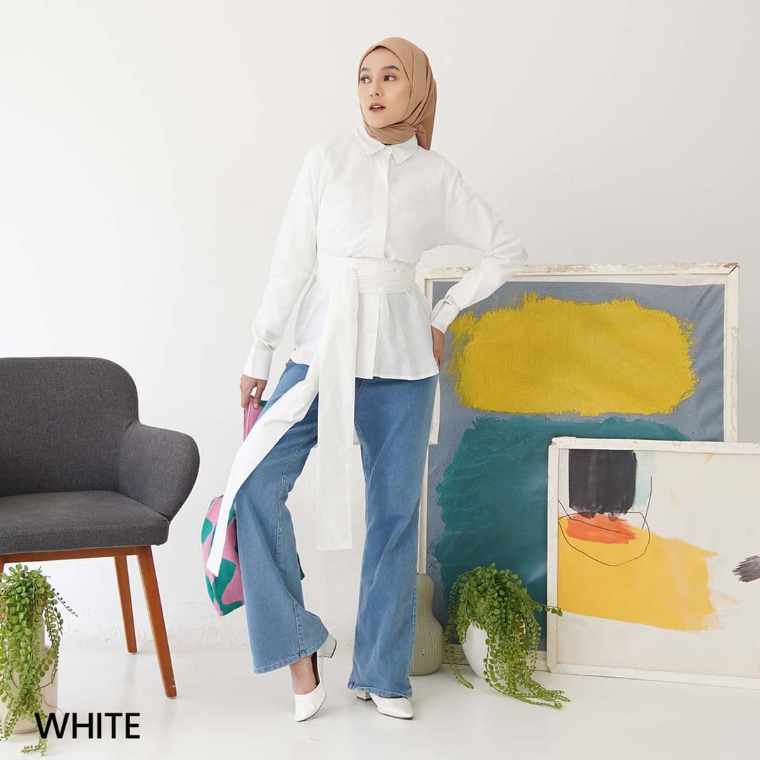Kemeja Katun Lengan Panjang Cashie