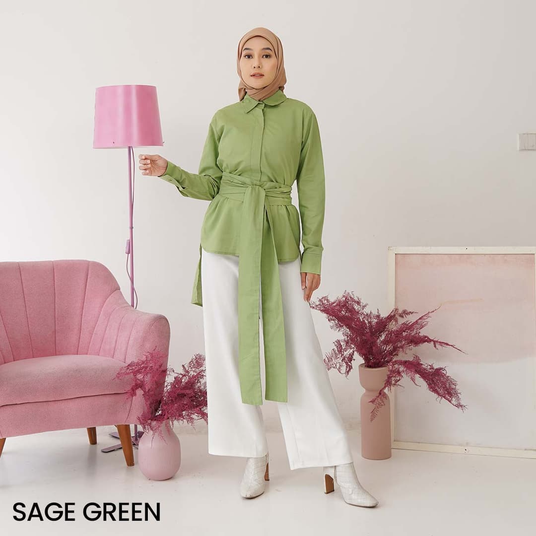 Kemeja Katun Lengan Panjang Cashie