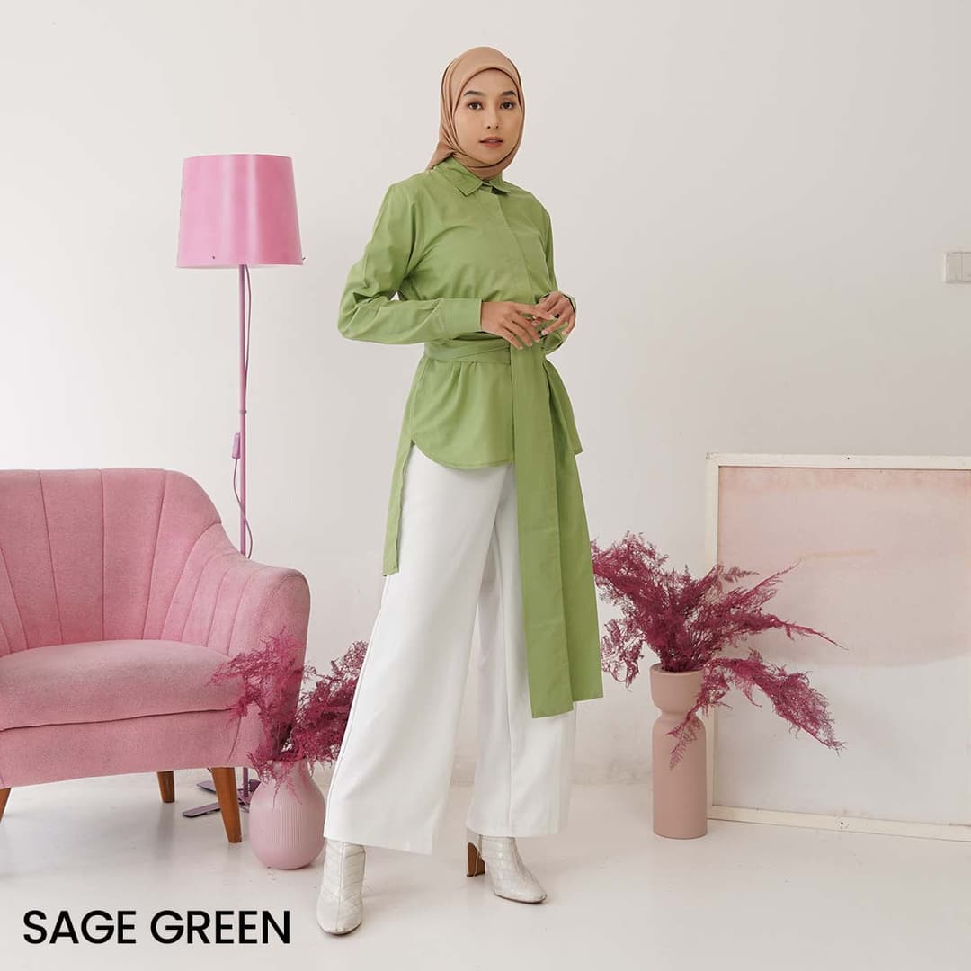 Kemeja Katun Lengan Panjang Cashie