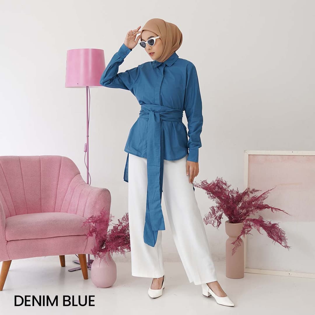 Kemeja Katun Lengan Panjang Cashie