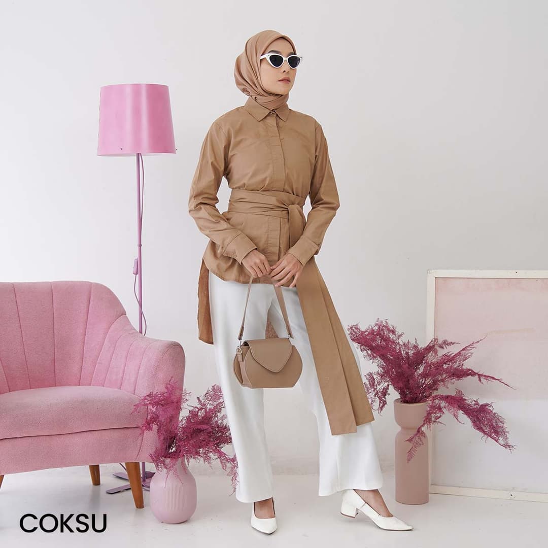 Kemeja Katun Lengan Panjang Cashie