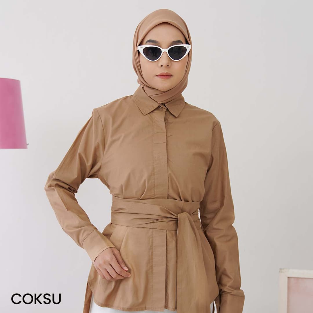 Kemeja Katun Lengan Panjang Cashie