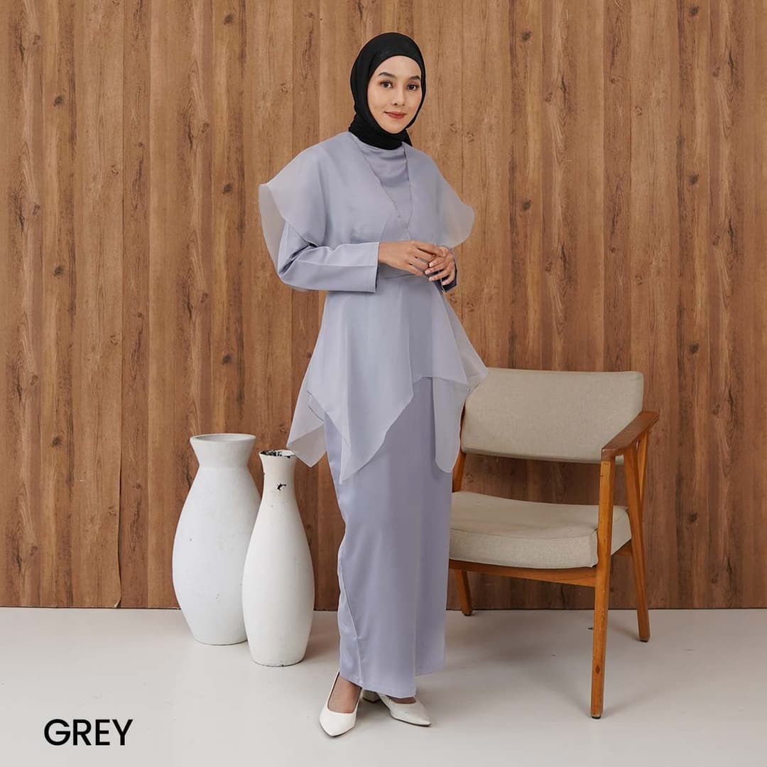 Gimy Long Dress Organza Satin