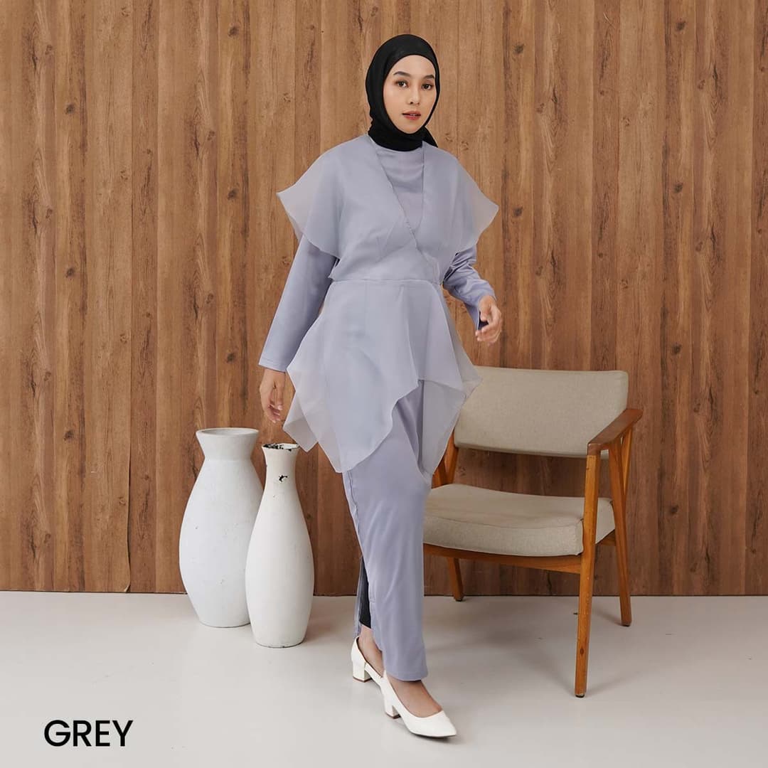 Gimy Long Dress Organza Satin
