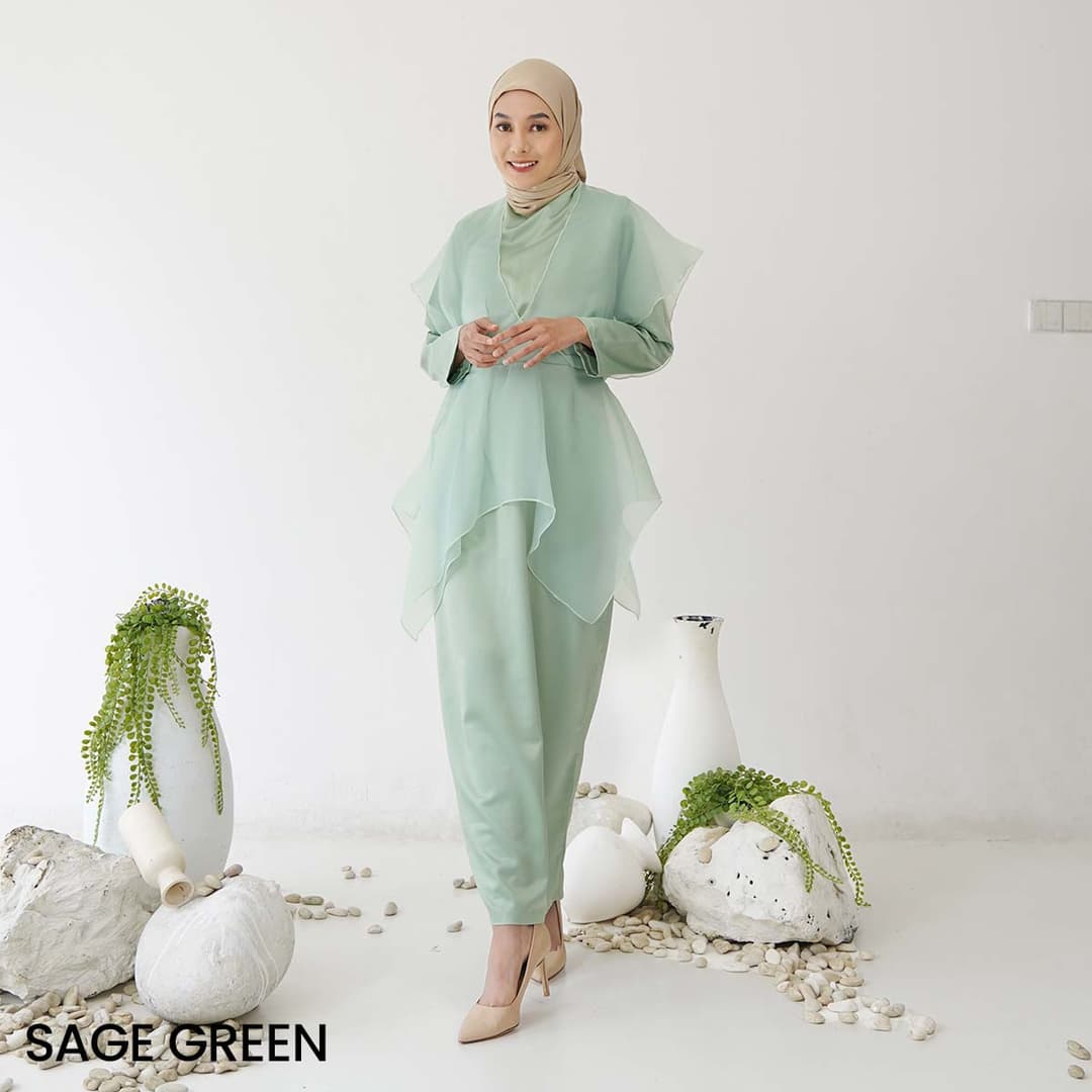Gimy Long Dress Organza Satin