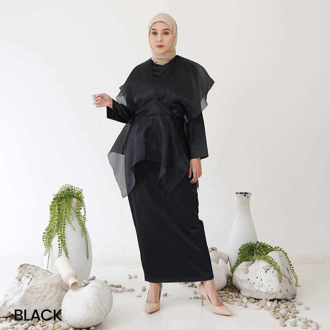 Gimy Long Dress Organza Satin