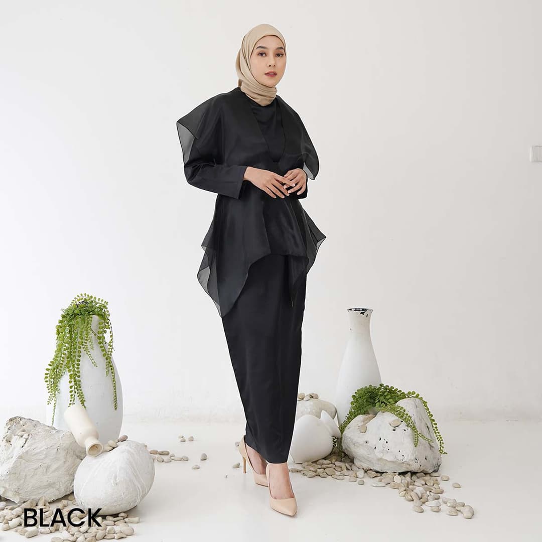 Gimy Long Dress Organza Satin