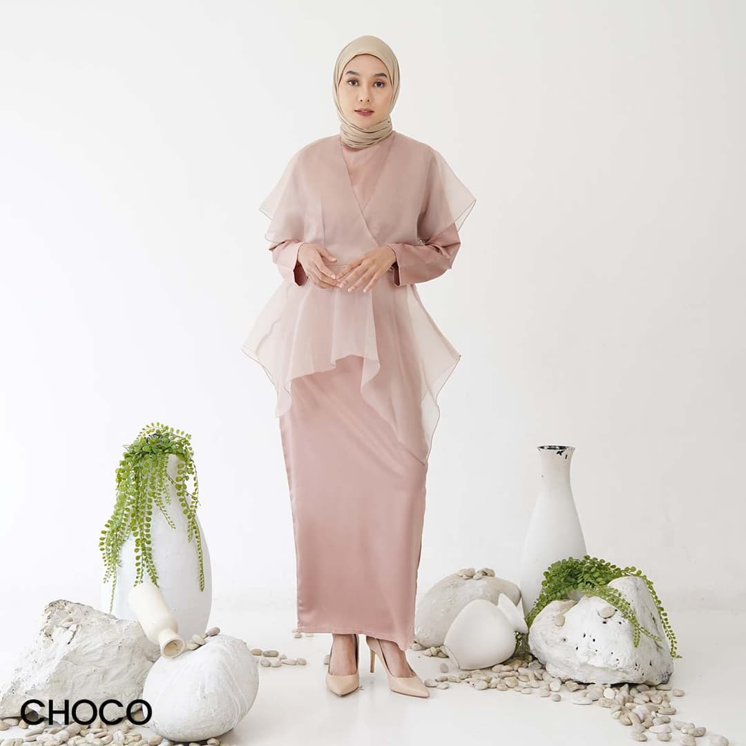 Gimy Long Dress Organza Satin
