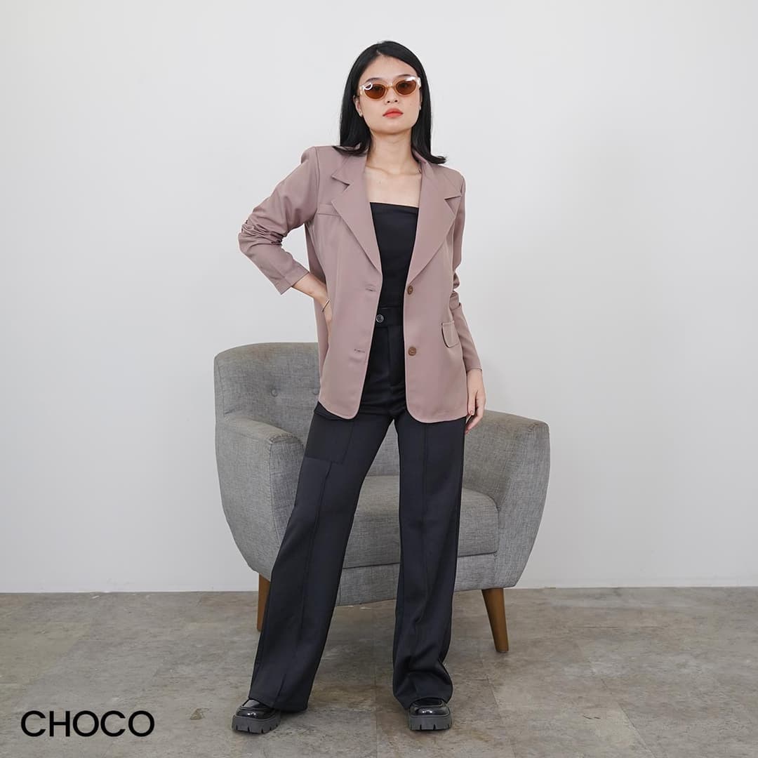 Oversized Padding Blazer Suki Suki