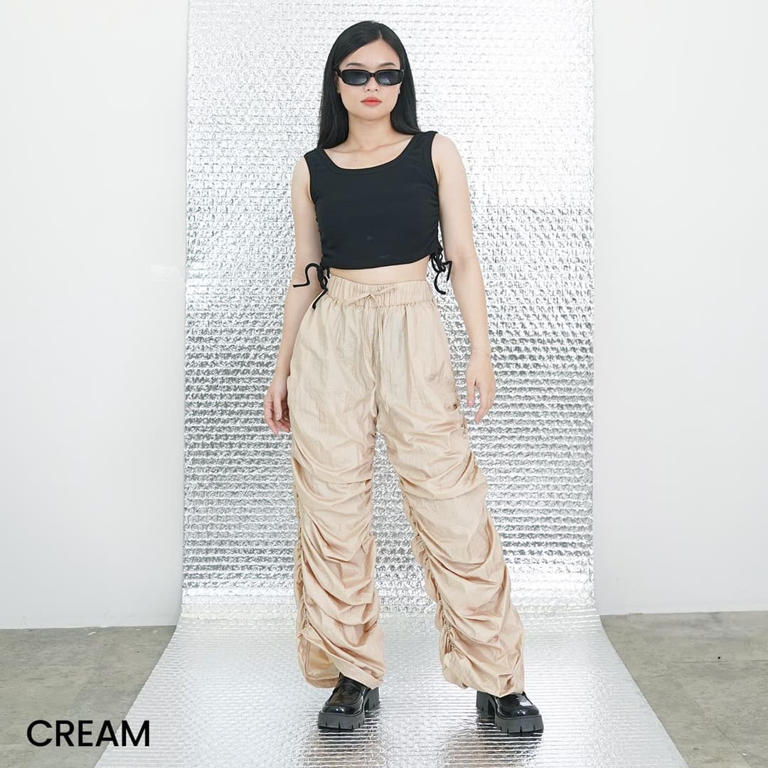 Celana Kerut Parasut Crinkle Oyik (Anti Lecek)