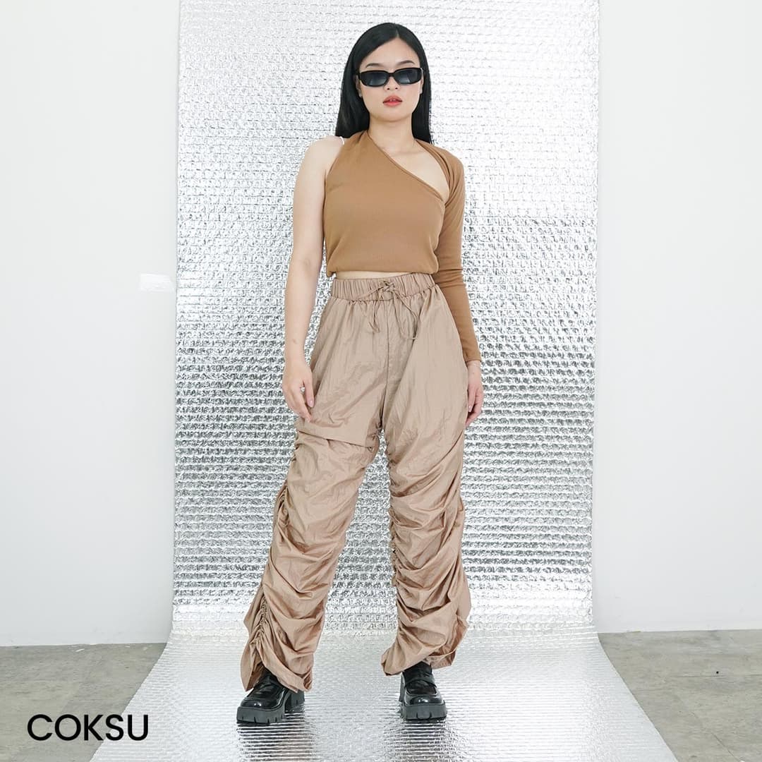 Celana Kerut Parasut Crinkle Oyik (Anti Lecek)