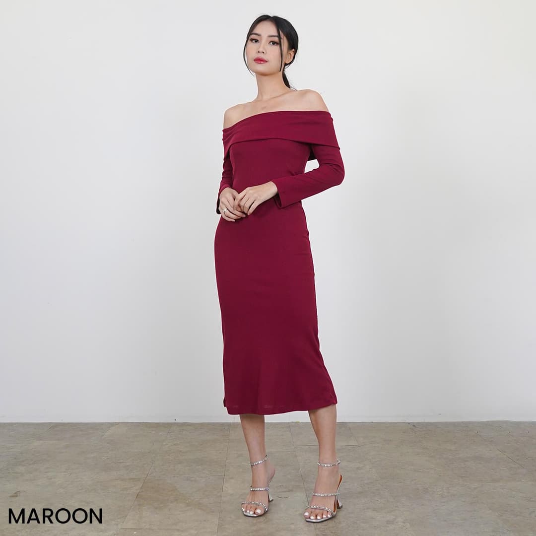 Sabrina Dress Long Knit Amora