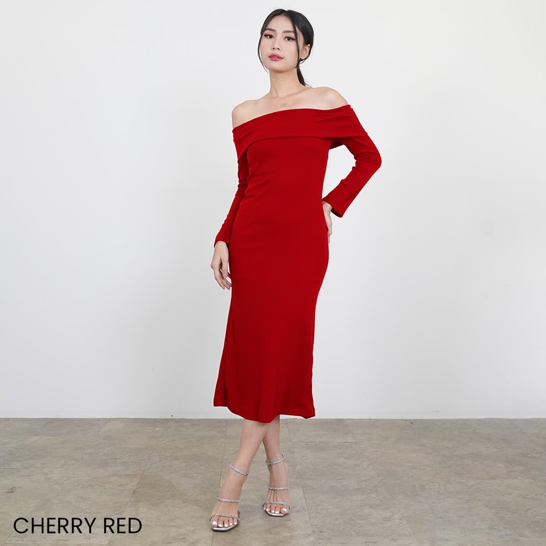 Sabrina Dress Long Knit Amora